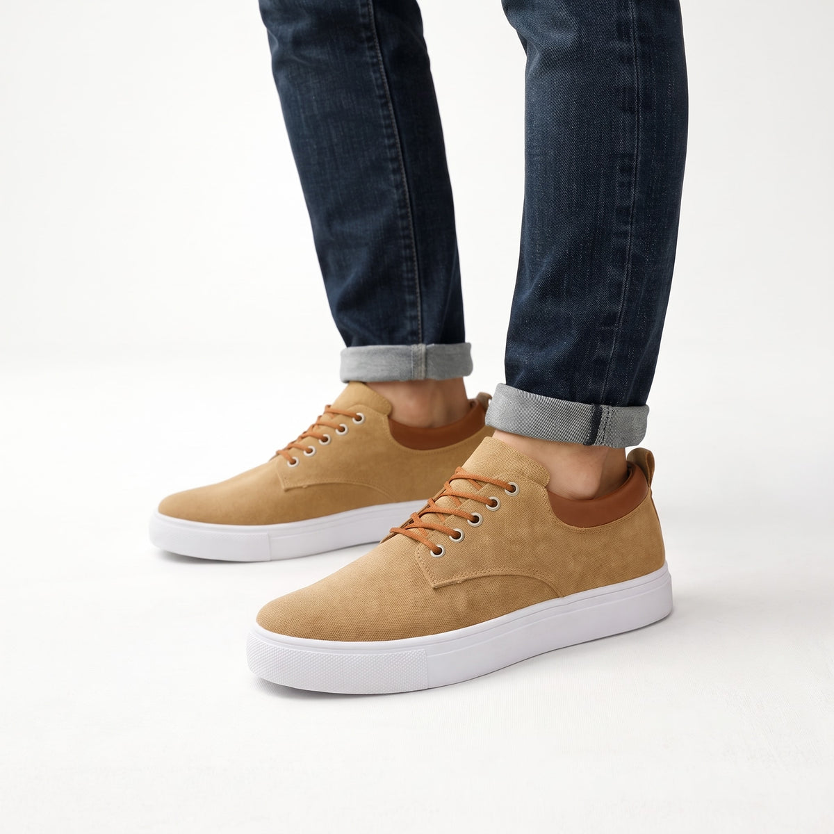 Marcus – Men’s Low-Top Canvas Sneakers