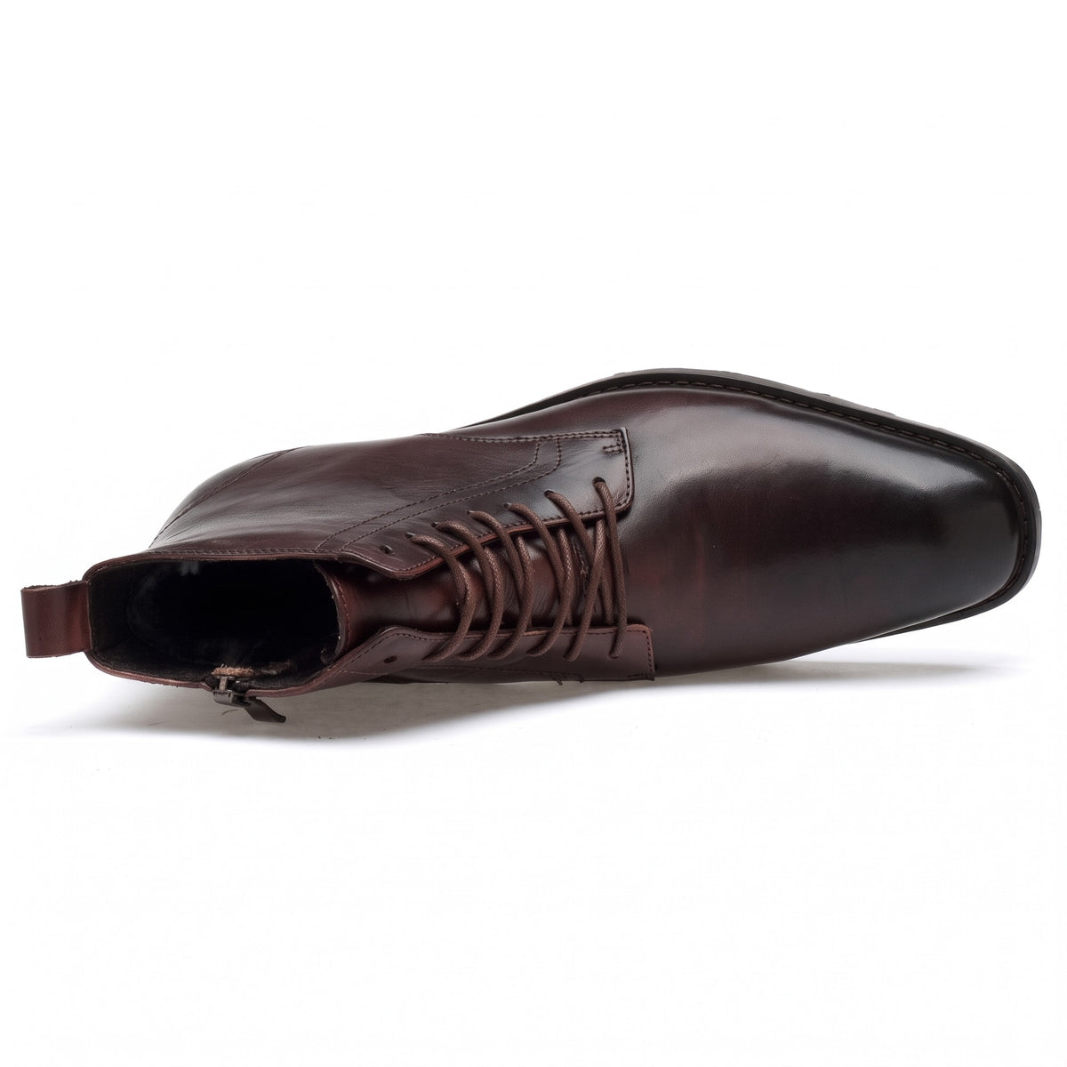 John - Men's Lace-Up Ankle Boots with Pointed Toe
