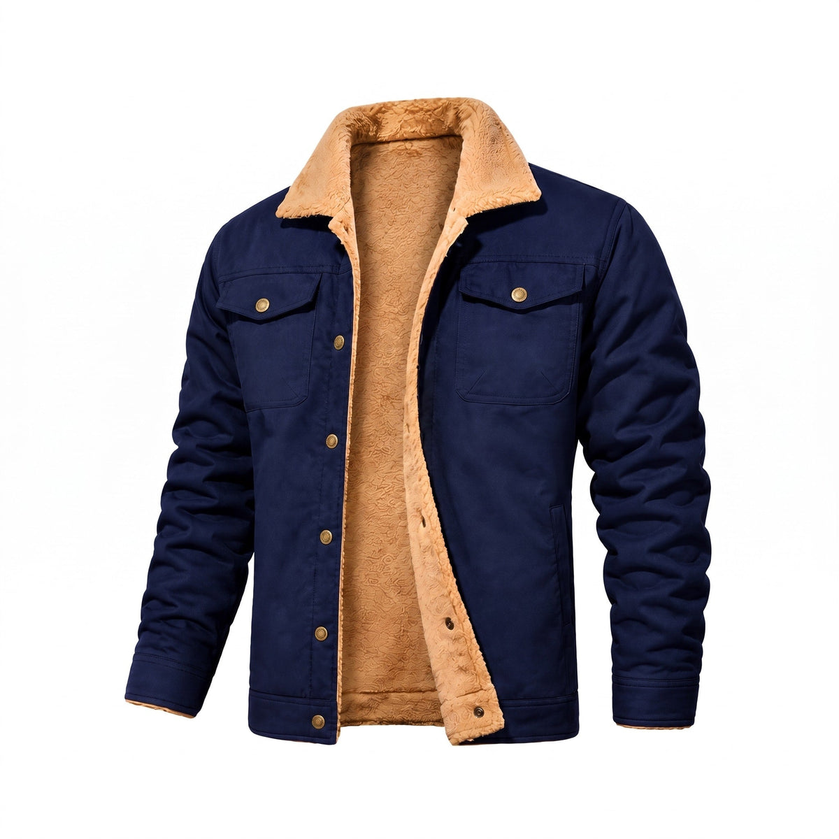 Bryson - Men's Soft Collar Trucker Jacket with Chest Pockets