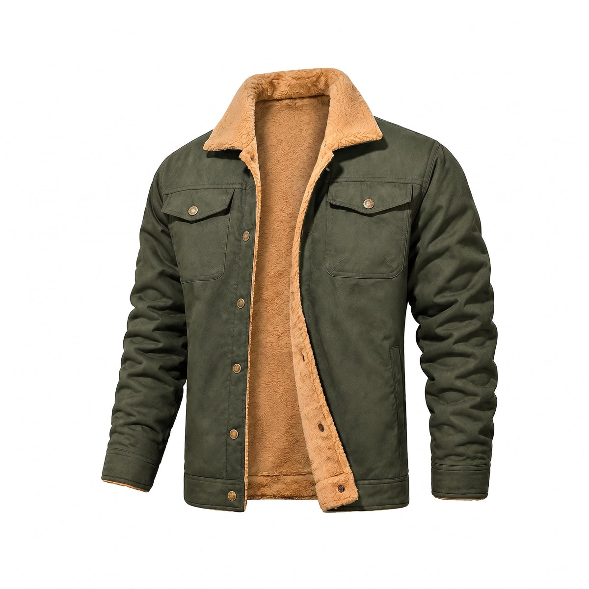 Bryson - Men's Soft Collar Trucker Jacket with Chest Pockets