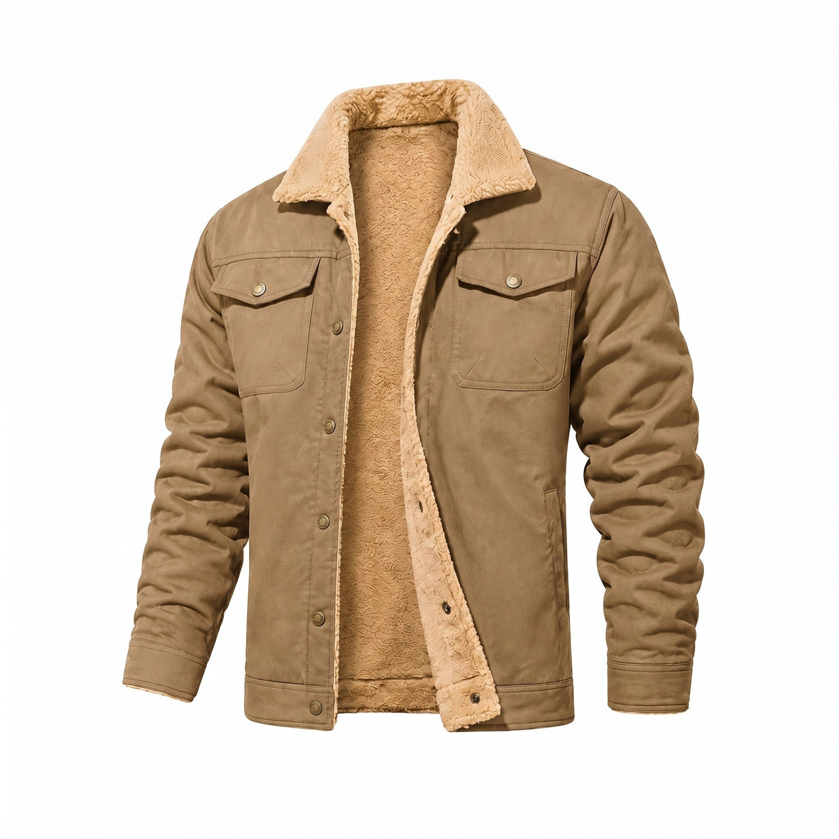 Bryson - Men's Soft Collar Trucker Jacket with Chest Pockets