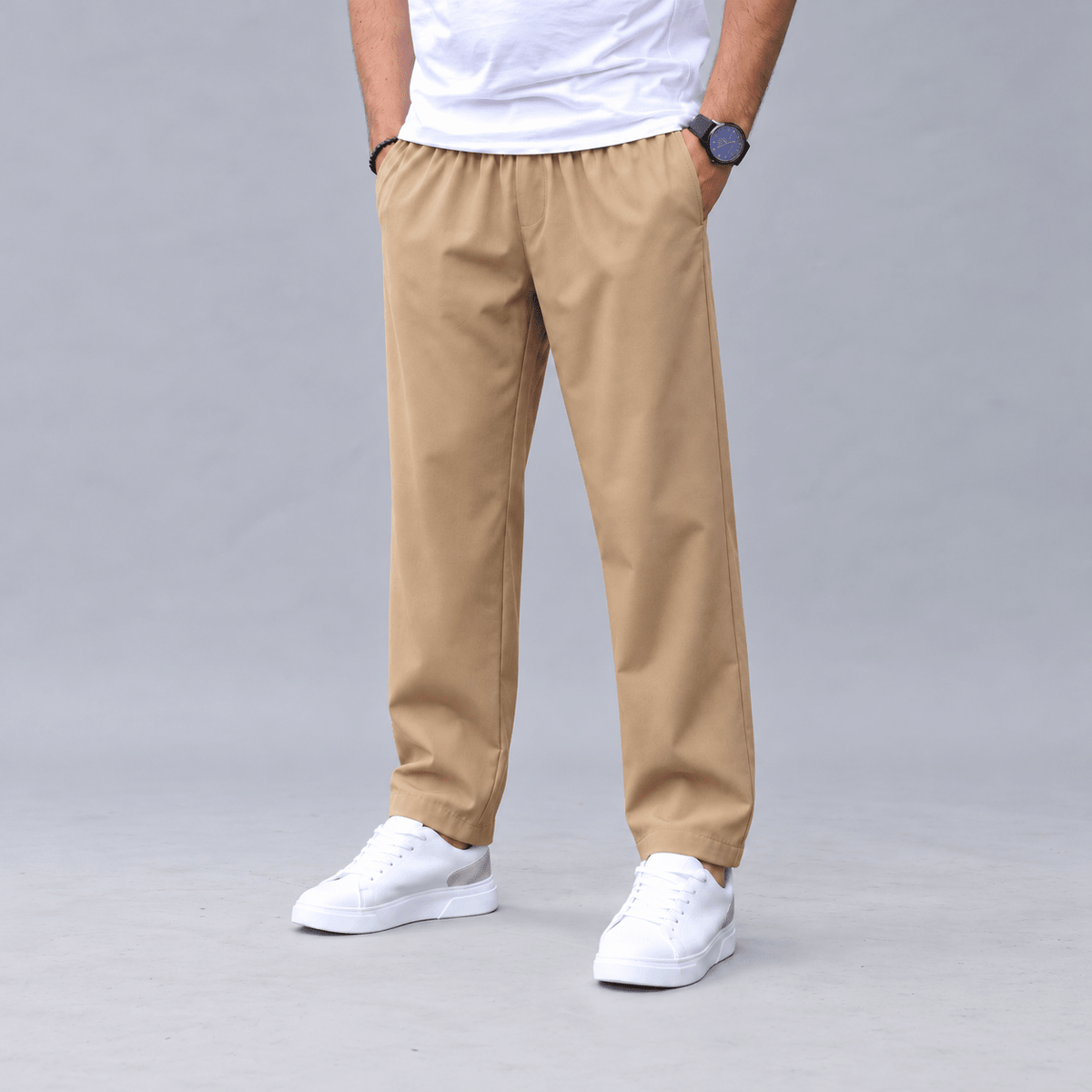 Marcus – Men’s Tapered Jogger Trousers with Drawstring Waist