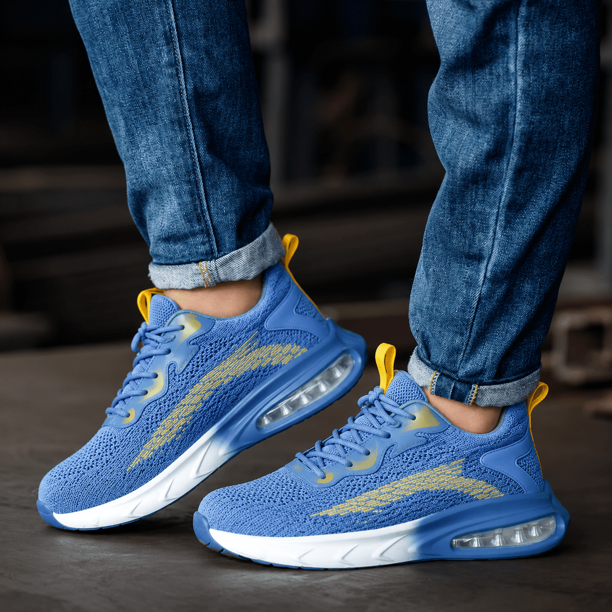 Jonas – Men’s Lace-Up Sneakers with Cushioned Sole