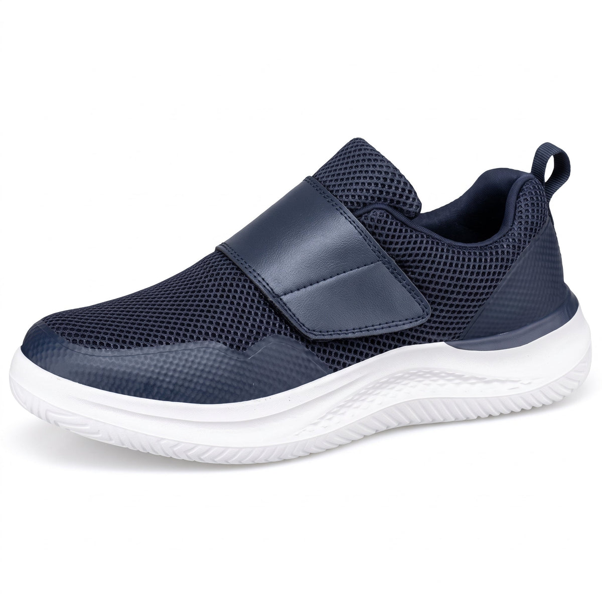 Jonas - Men's Supportive Wide Fit Sneakers with Adjustable Velcro Strap