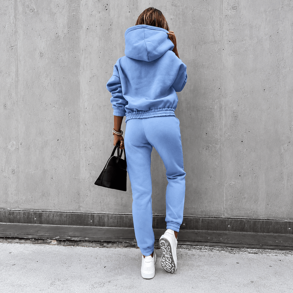 Livia - Women's Oversized Hooded Sweatshirt and Jogger Set