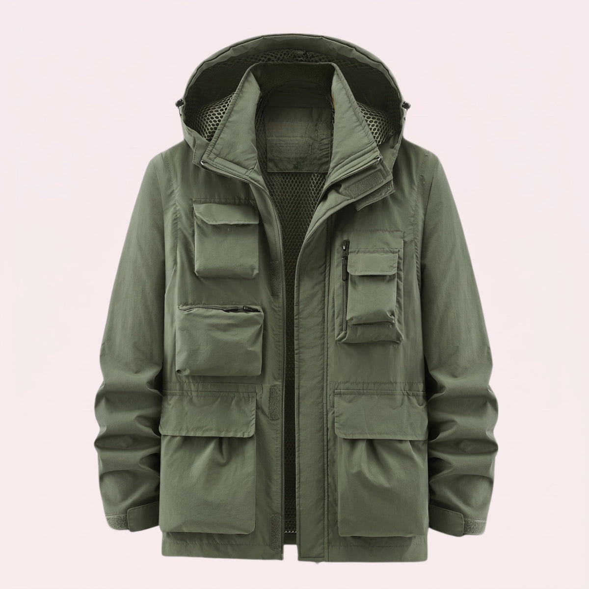 Marcus - Men's Hooded Multi-Pocket Utility Jacket