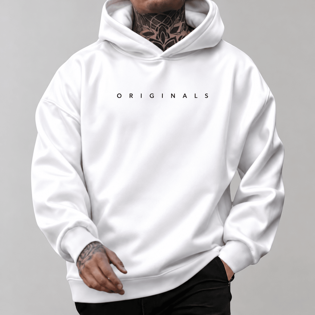 Marcus – Men’s Drawstring Hoodie with Kangaroo Pocket