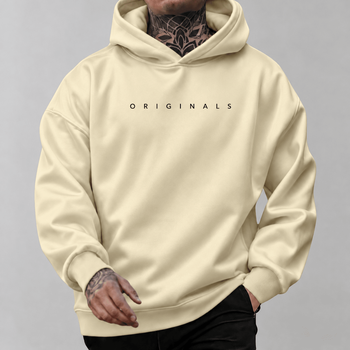 Marcus – Men’s Drawstring Hoodie with Kangaroo Pocket