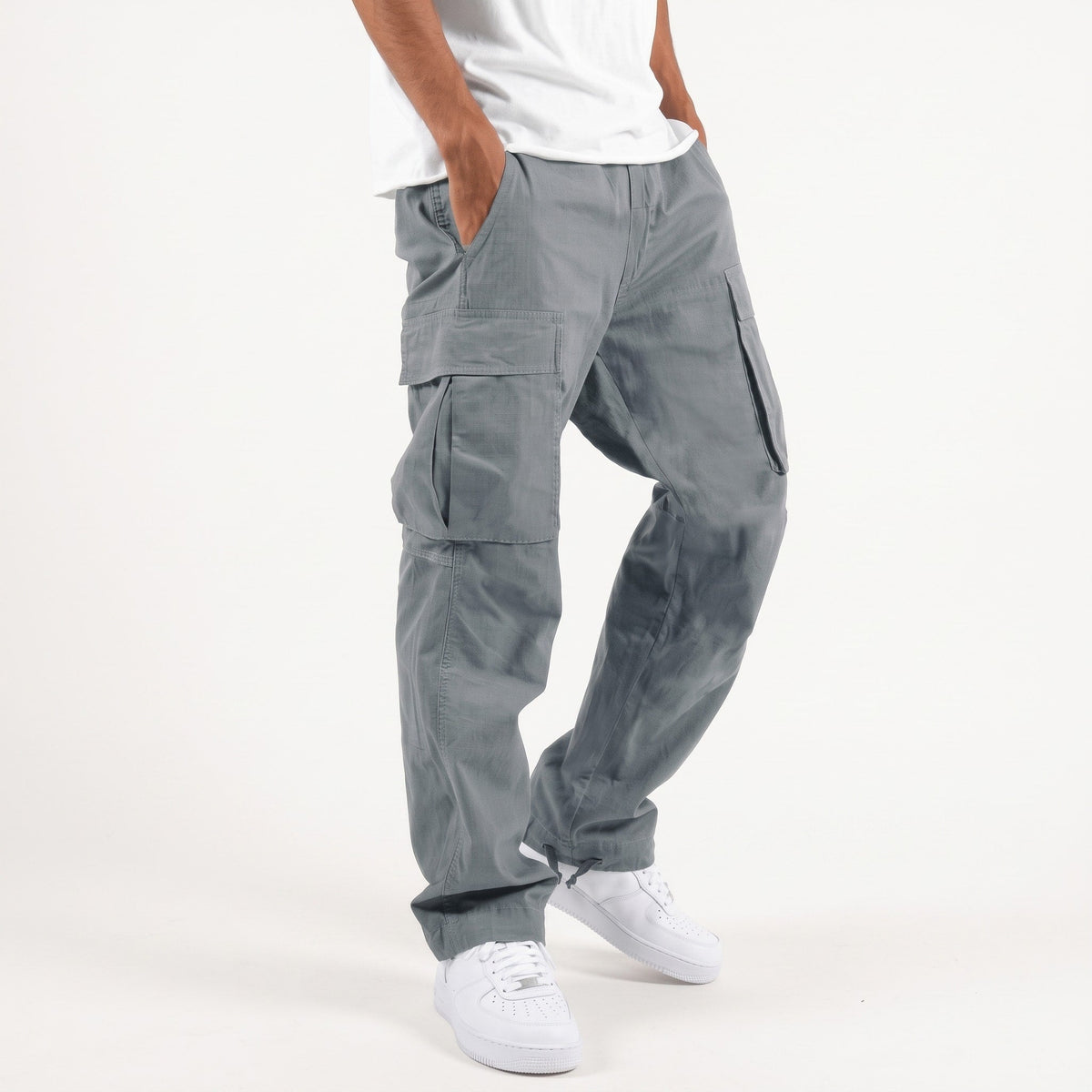 Marcus – Men’s Relaxed Fit Drawstring Cuff Cargo Pants