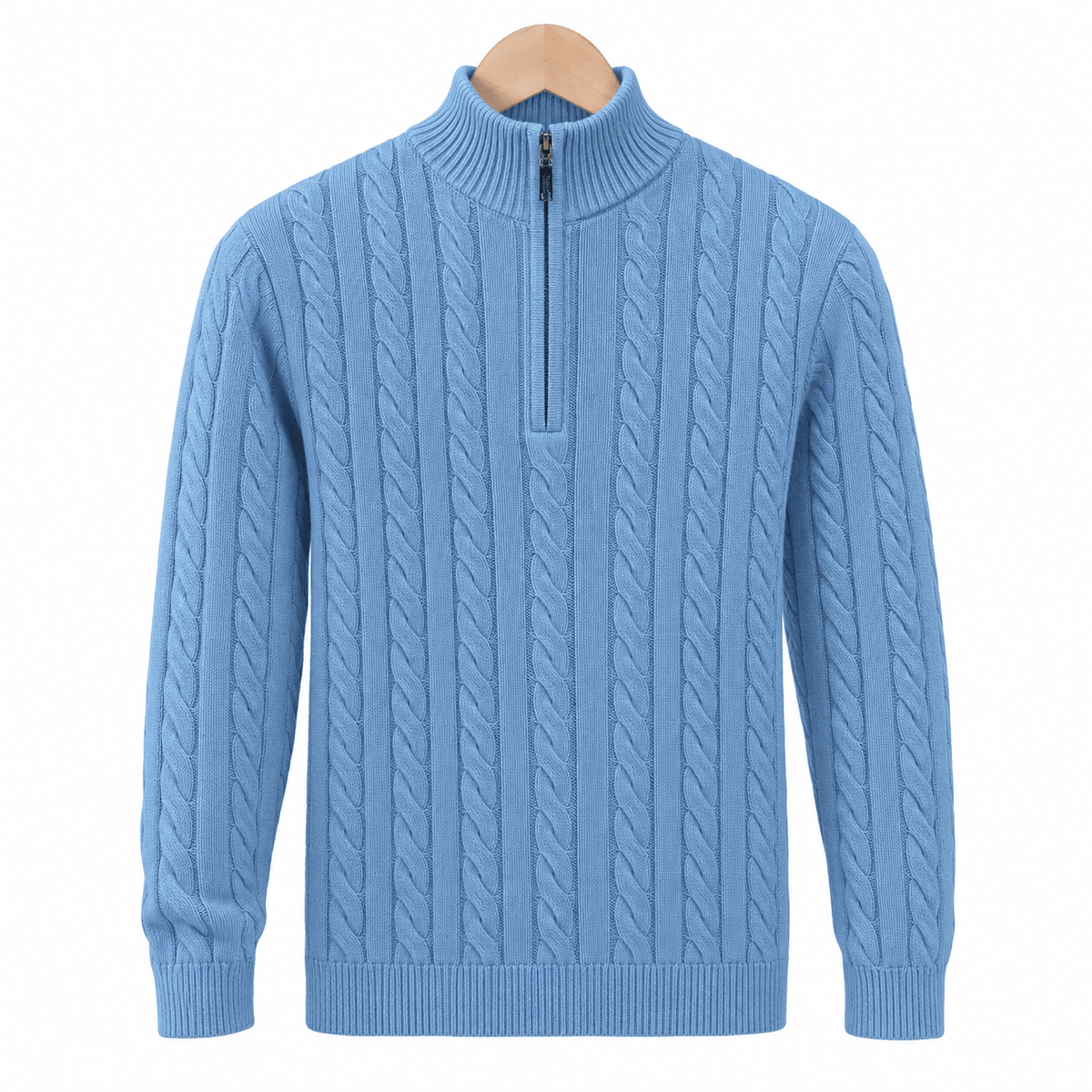 Marcus – Men’s Cable-Knit Quarter-Zip Sweater