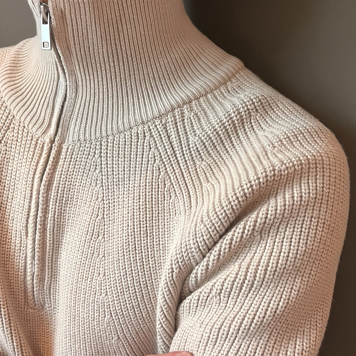 Daniel – Men’s Quarter-Zip Sweater with Funnel Collar