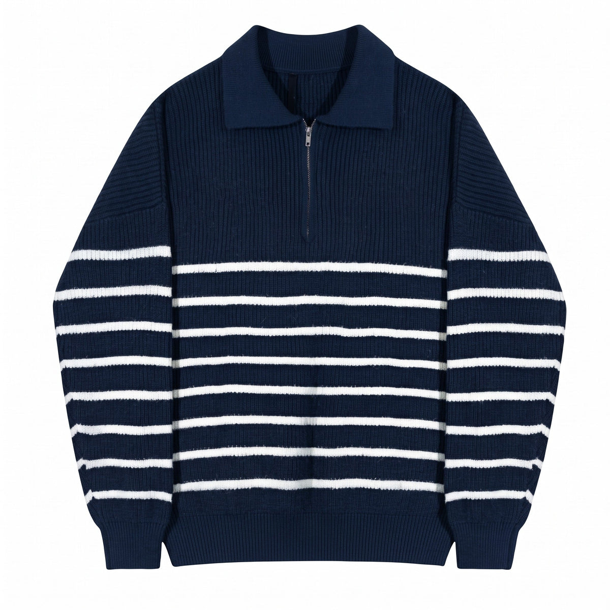 Marcus – Men’s Striped Quarter Zip-Up Sweater