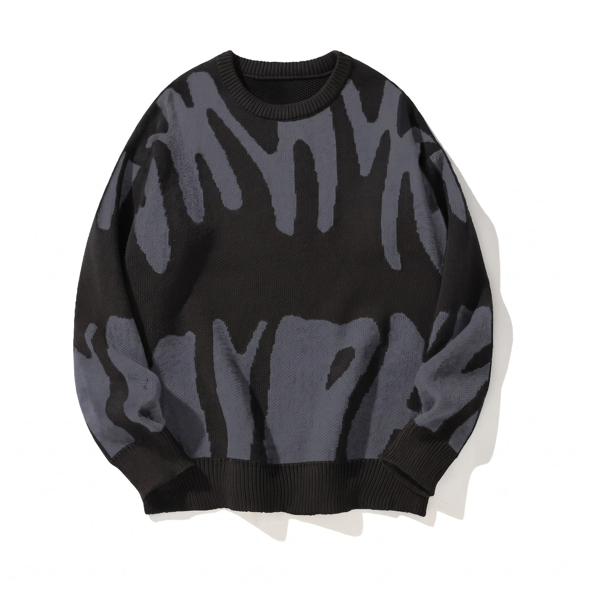 Marcus – Men’s Oversized Crewneck Sweater with Abstract Print