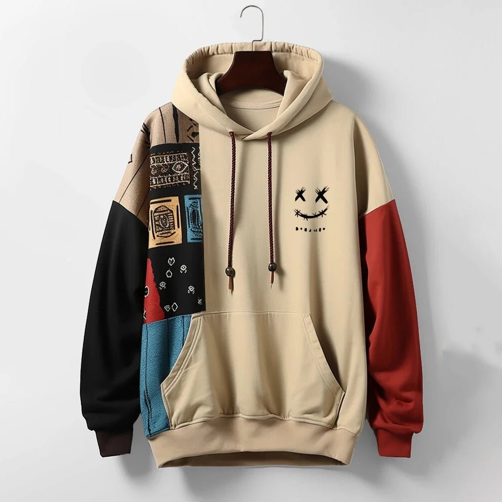 Marcus – Men’s Colorblock Graphic Print Pullover Hoodie
