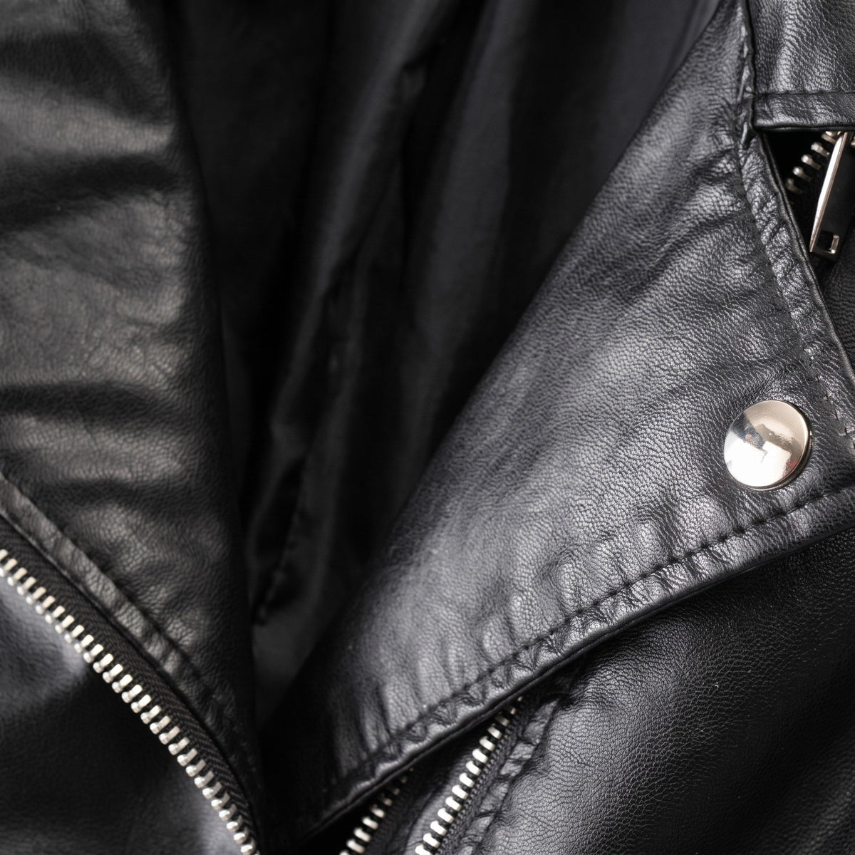 Sophie - Women's Biker Jacket with Quilted Shoulder Detail