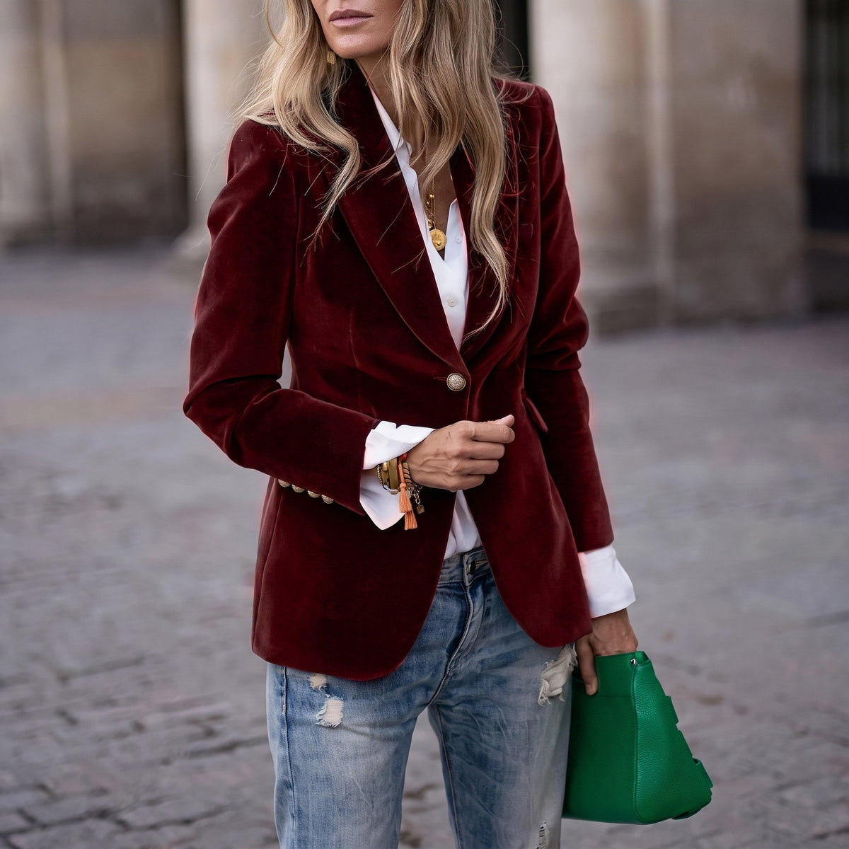Sophie - Women's Double-Breasted Tailored Blazer