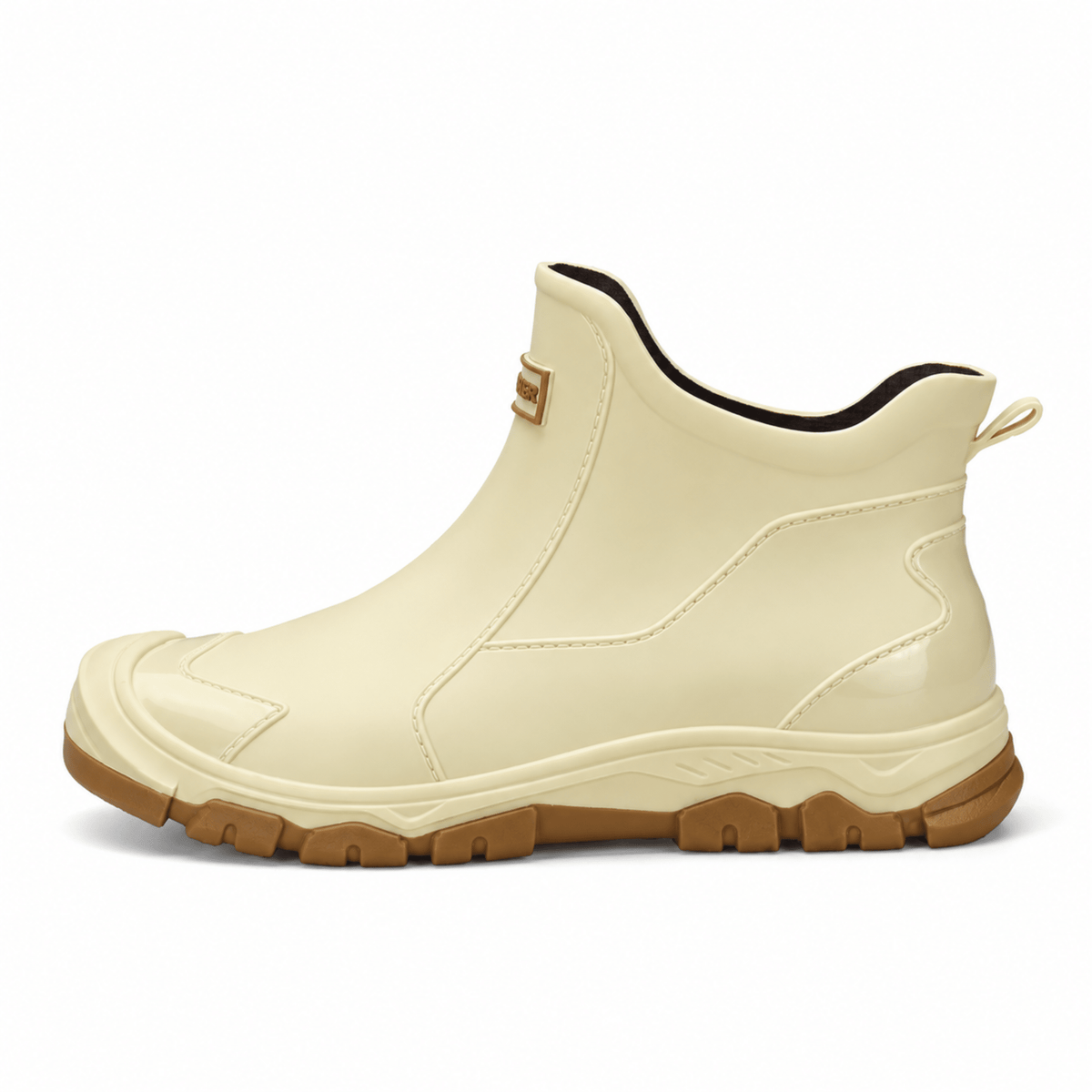 Tom - Men's Waterproof Slip-On Ankle Rain Boots with Non-Slip Sole