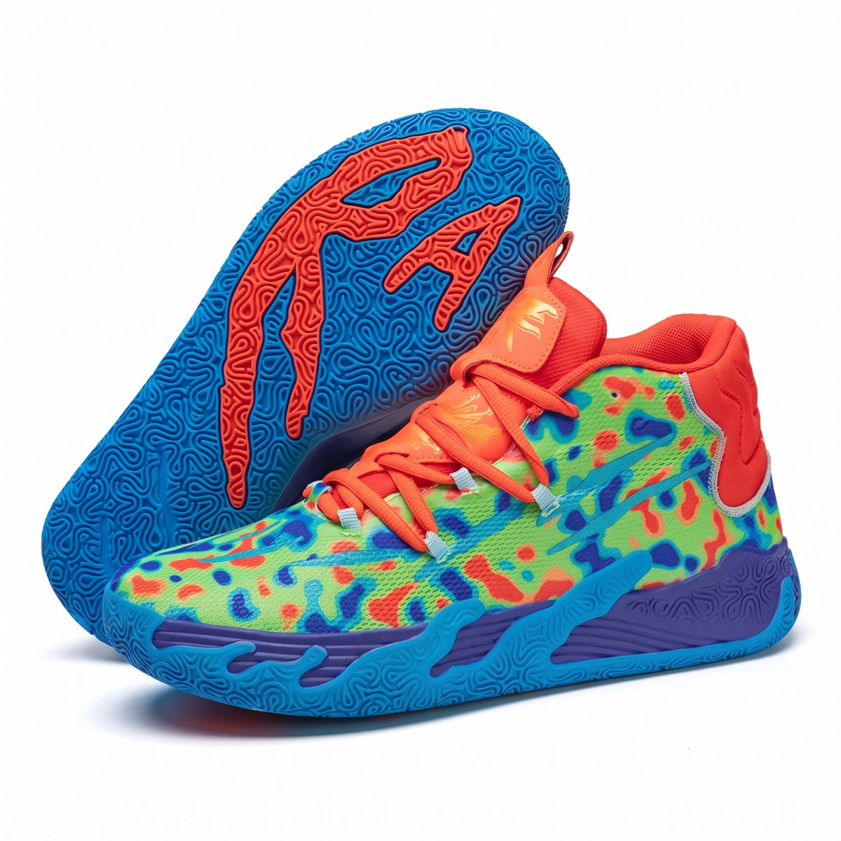 Marcus - Men's High-Top Basketball Sneakers with Cushioned Sole