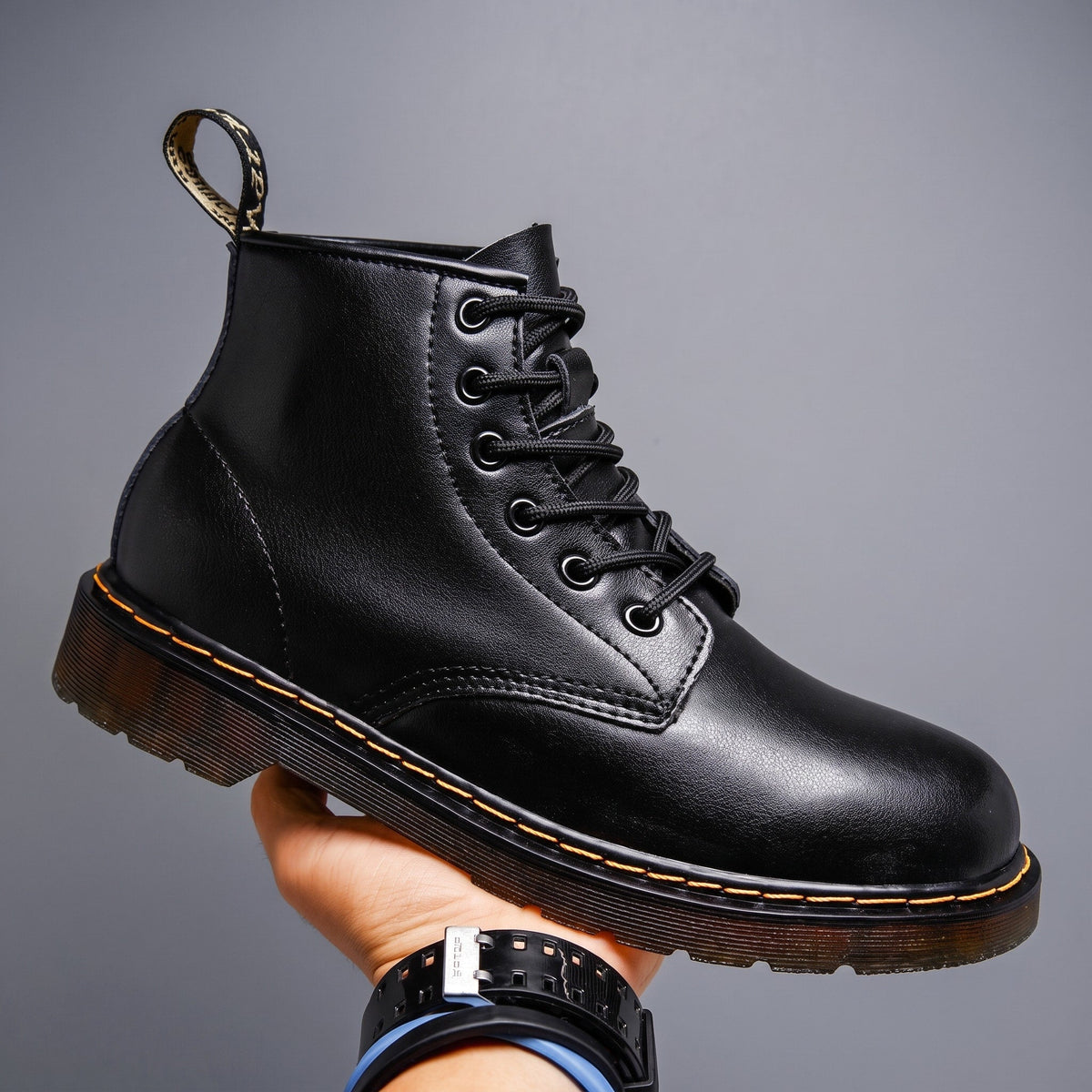 Marcus - Men's Lace-Up Cushioned Sole Ankle Boots