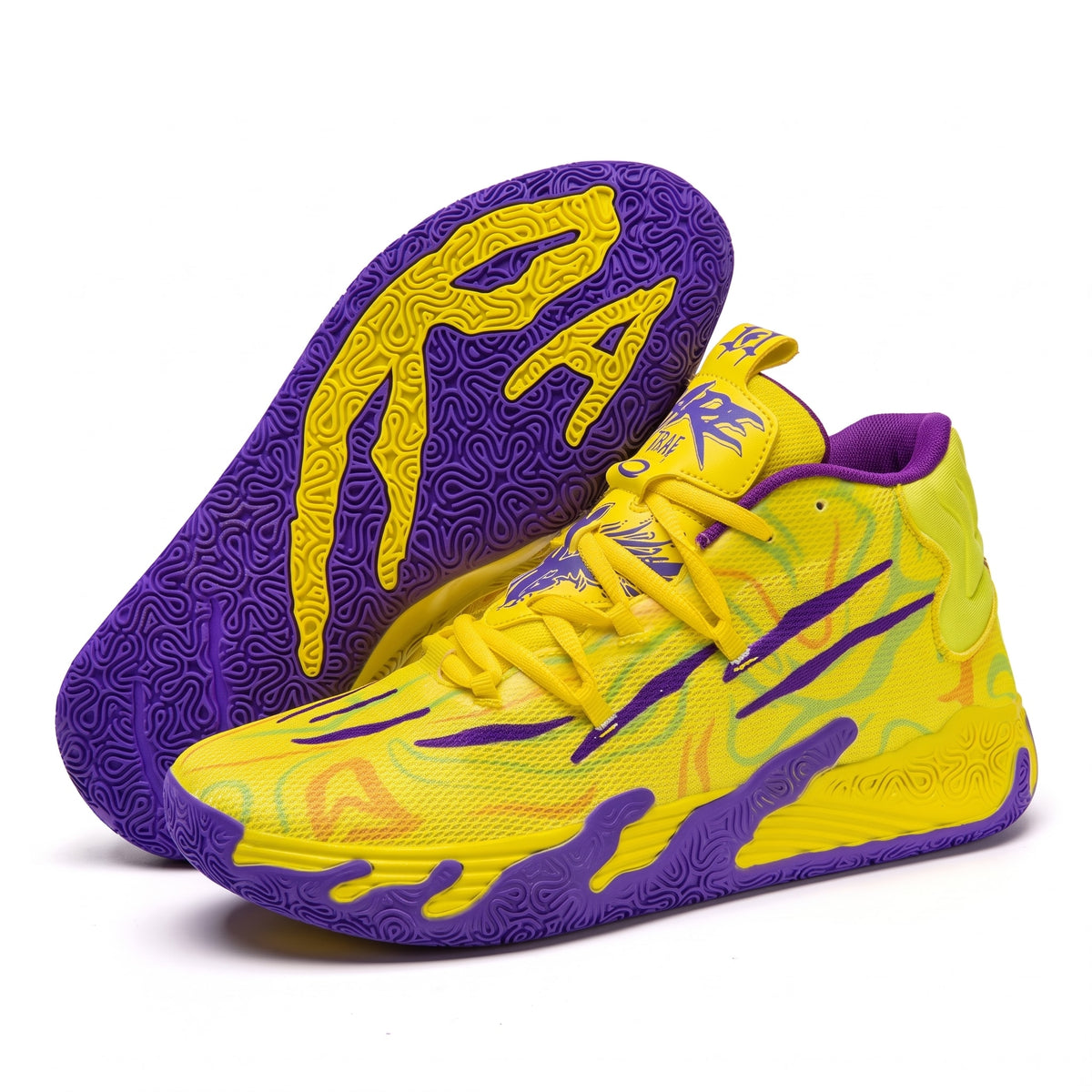 Marcus - Men's High-Top Basketball Sneakers with Cushioned Sole
