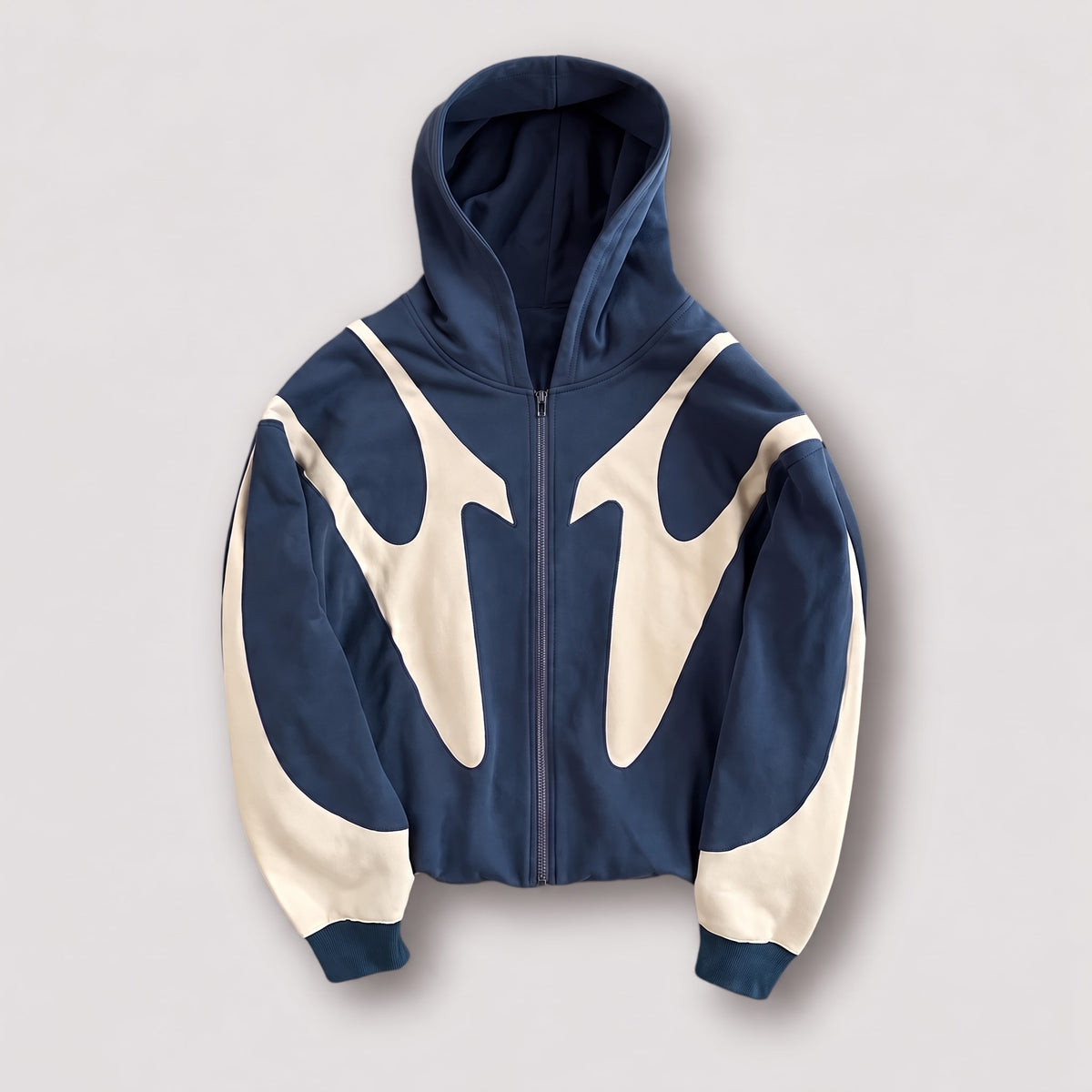 Marcus – Men’s Oversized Full-Zip Hoodie with Contrast Panels
