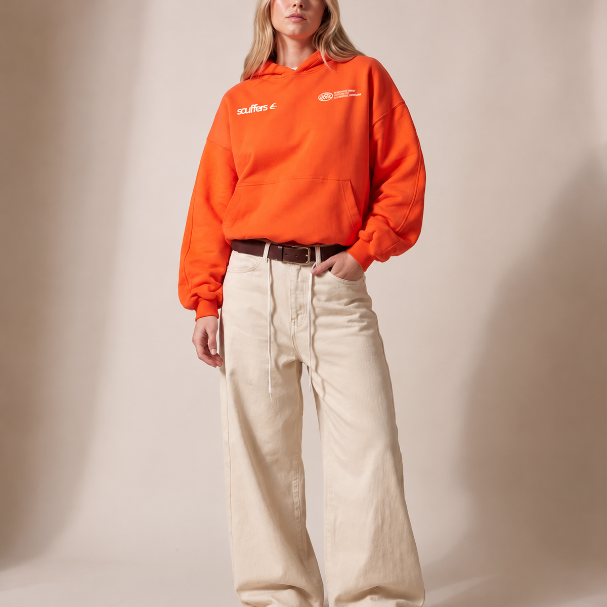 Harper - Unisex Oversized Cropped Hoodie with Dropped Shoulders