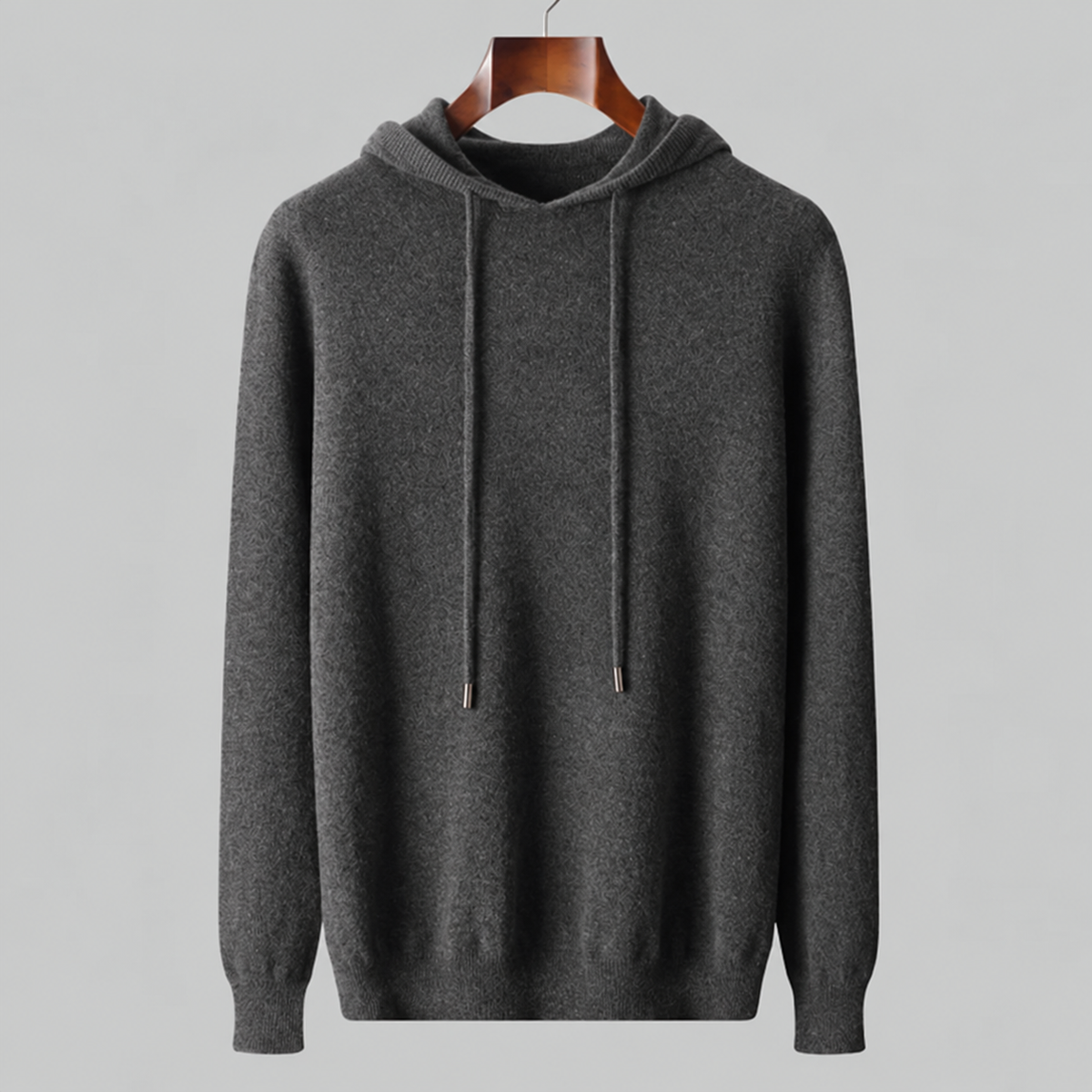 Marcus – Men’s Hooded Sweater with Drawstring and Ribbed Hem