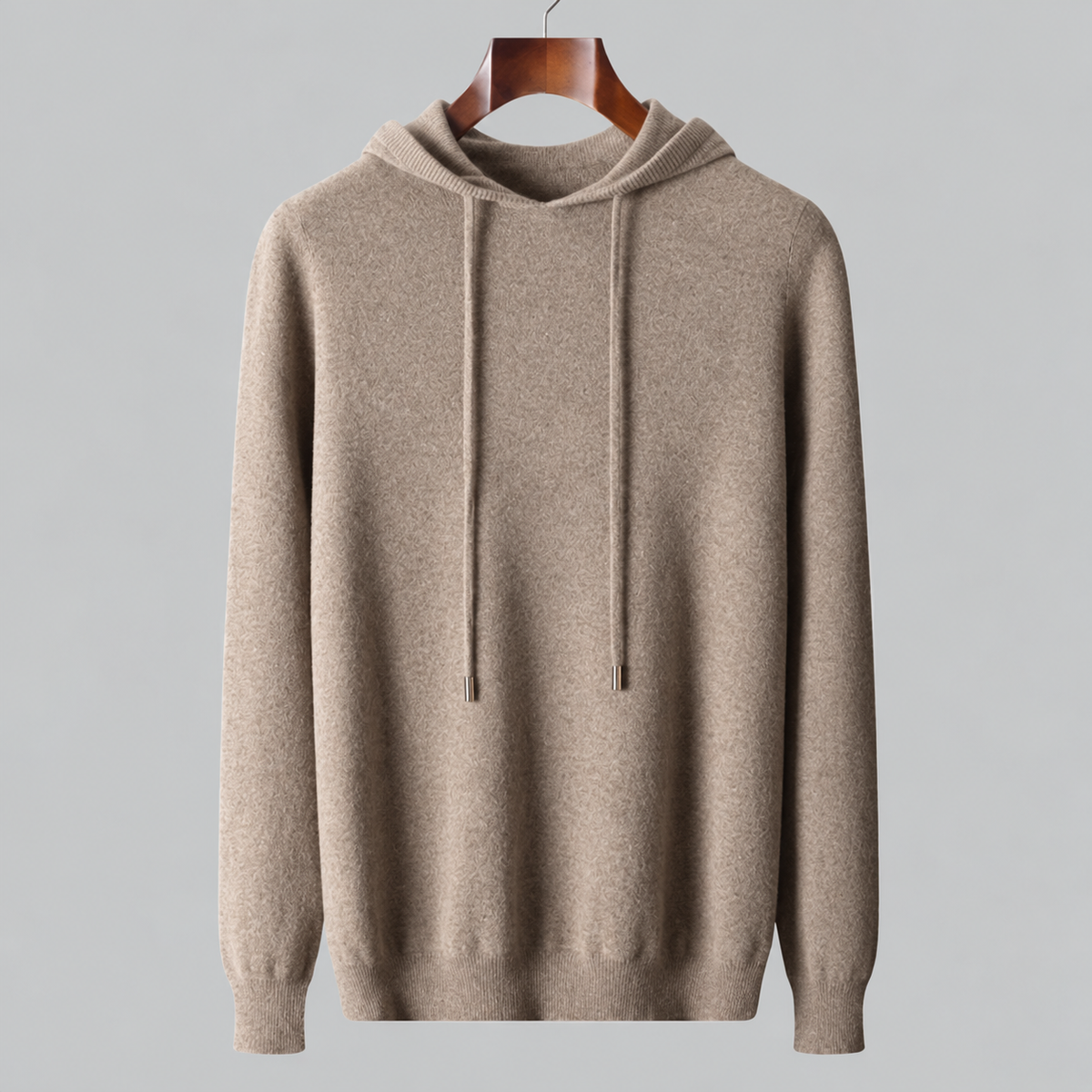 Marcus – Men’s Hooded Sweater with Drawstring and Ribbed Hem