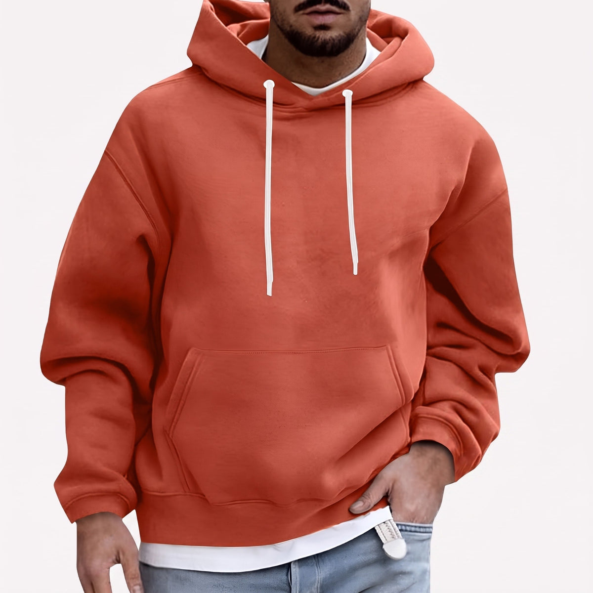 Jackson - Men's Oversized Pullover Hoodie with Kangaroo Pocket