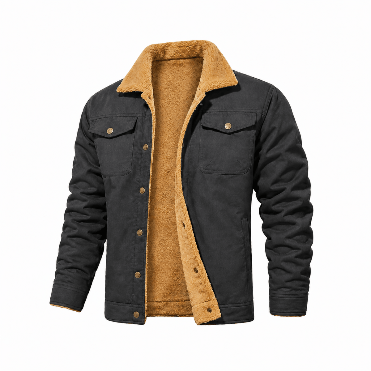 Bryson - Men's Soft Collar Trucker Jacket with Chest Pockets
