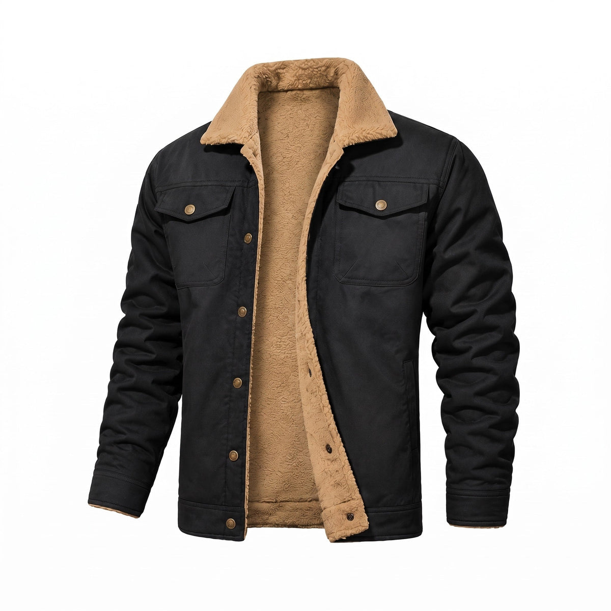 Bryson - Men's Soft Collar Trucker Jacket with Chest Pockets
