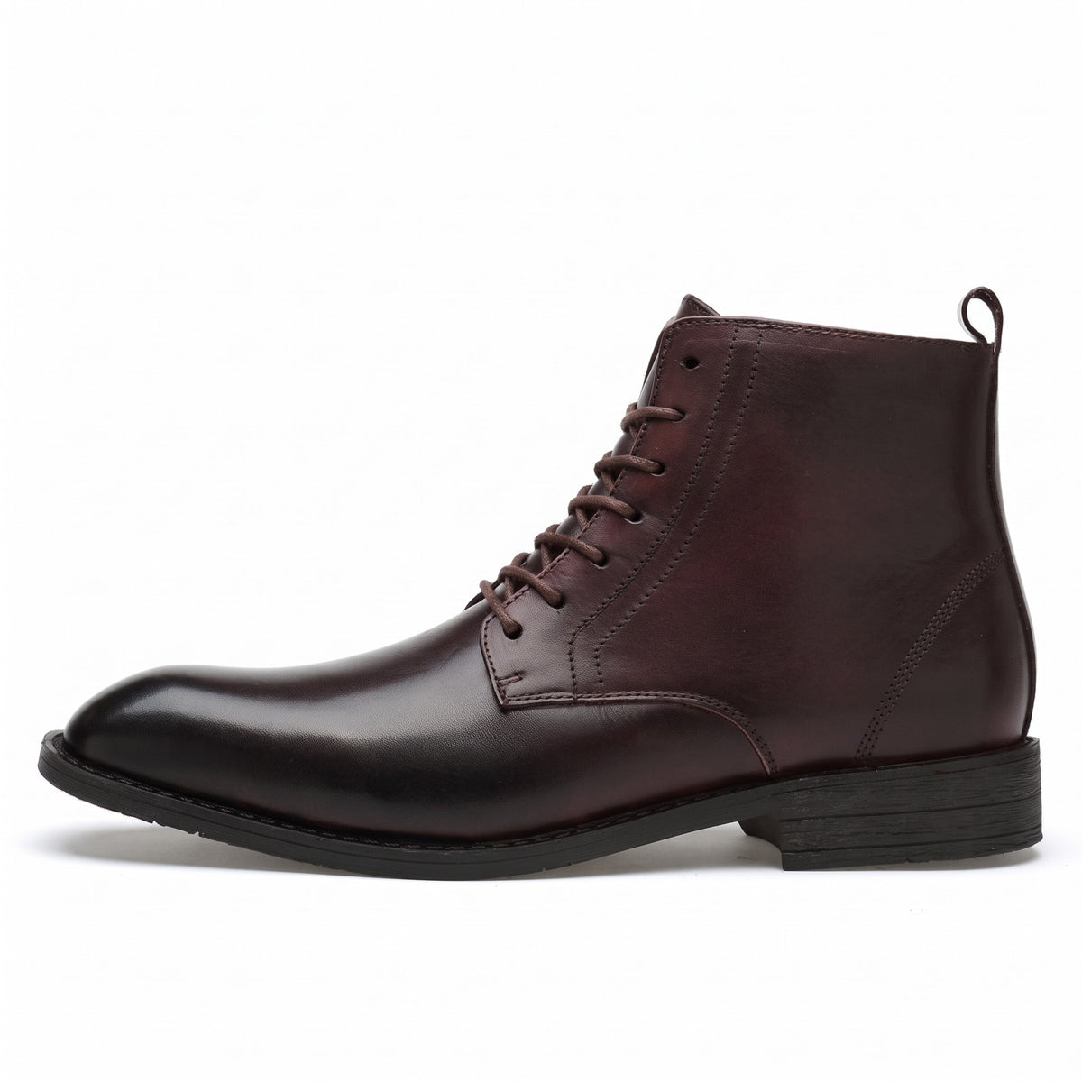 John - Men's Lace-Up Ankle Boots with Pointed Toe
