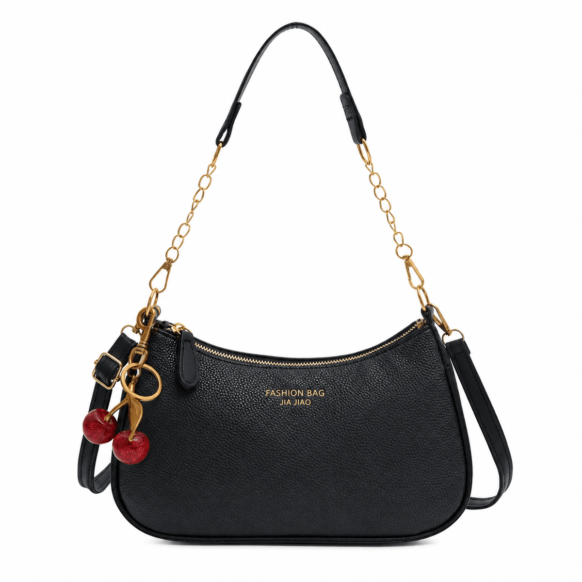 Sophia – Women’s Chain Strap Hobo Bag with Cherry Charm