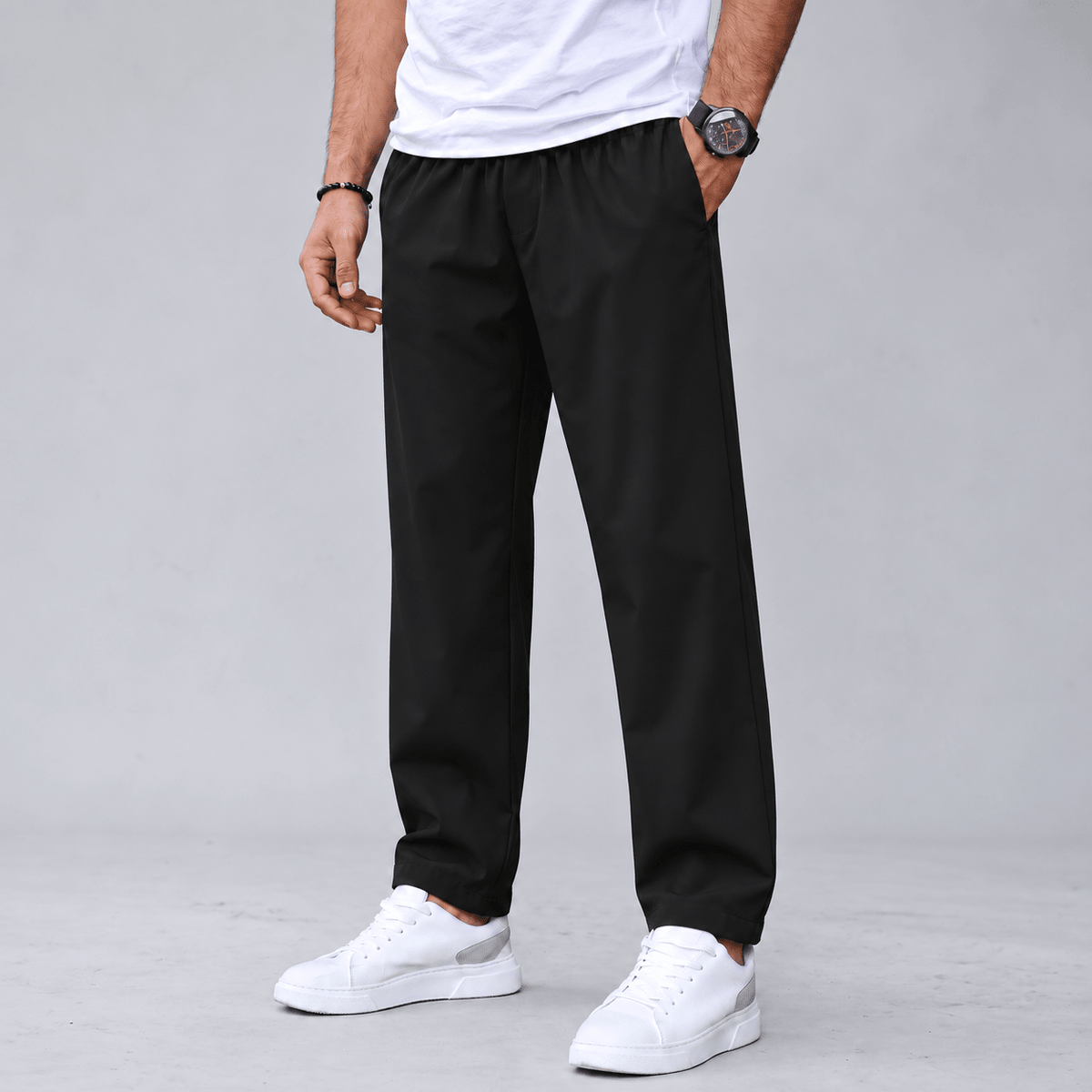 Marcus – Men’s Tapered Jogger Trousers with Drawstring Waist