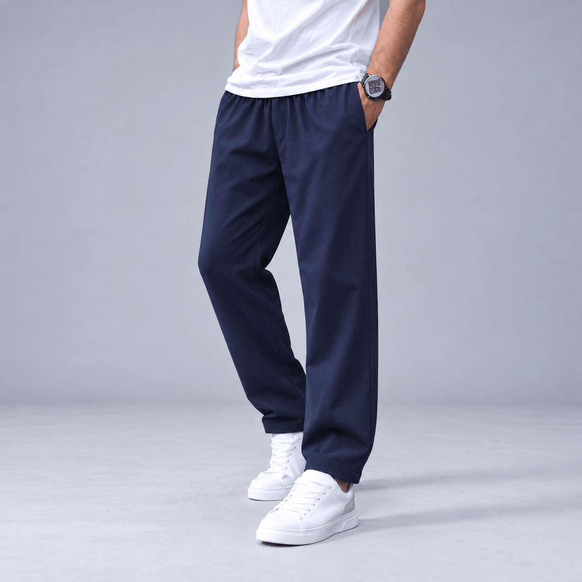 Marcus – Men’s Tapered Jogger Trousers with Drawstring Waist