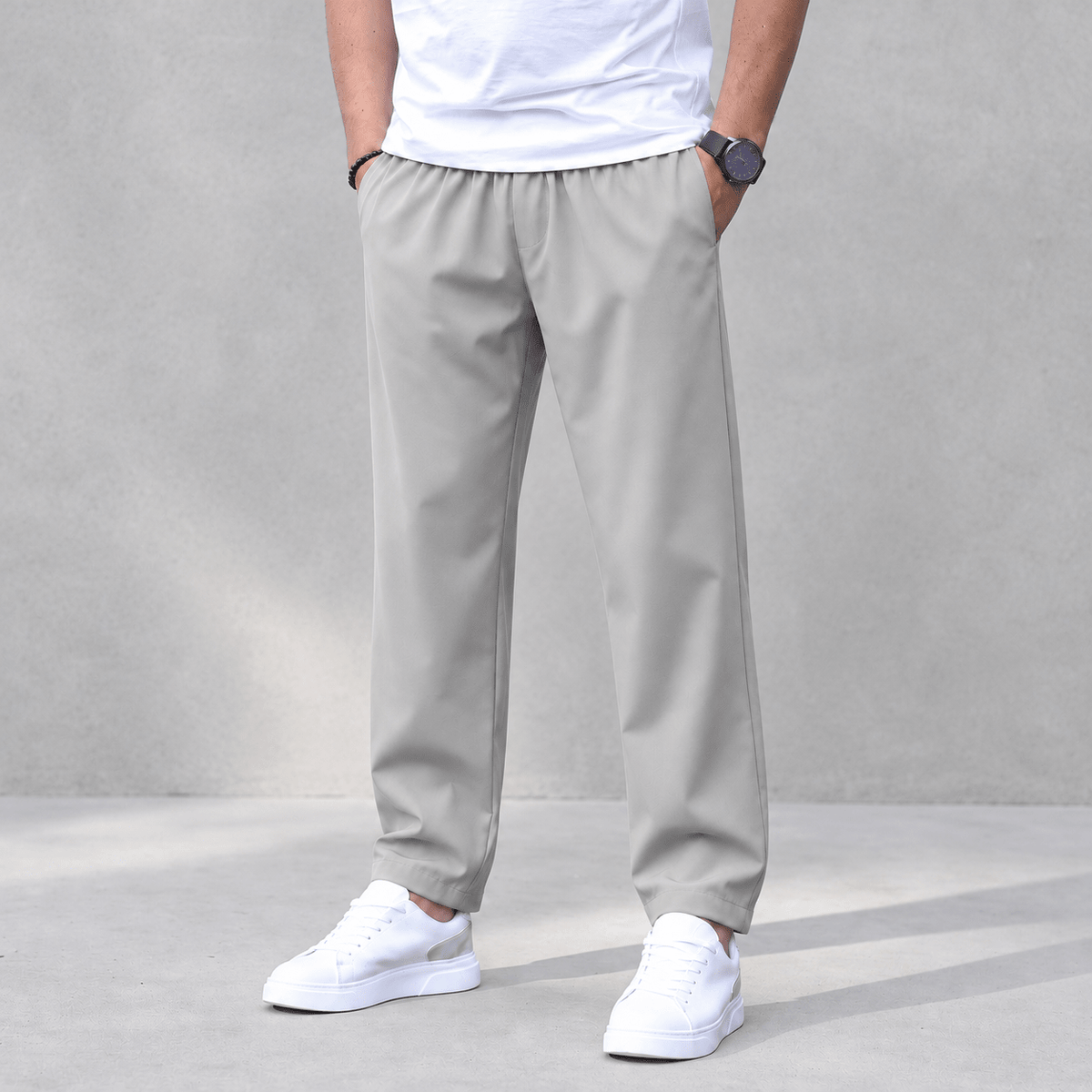 Marcus – Men’s Tapered Jogger Trousers with Drawstring Waist