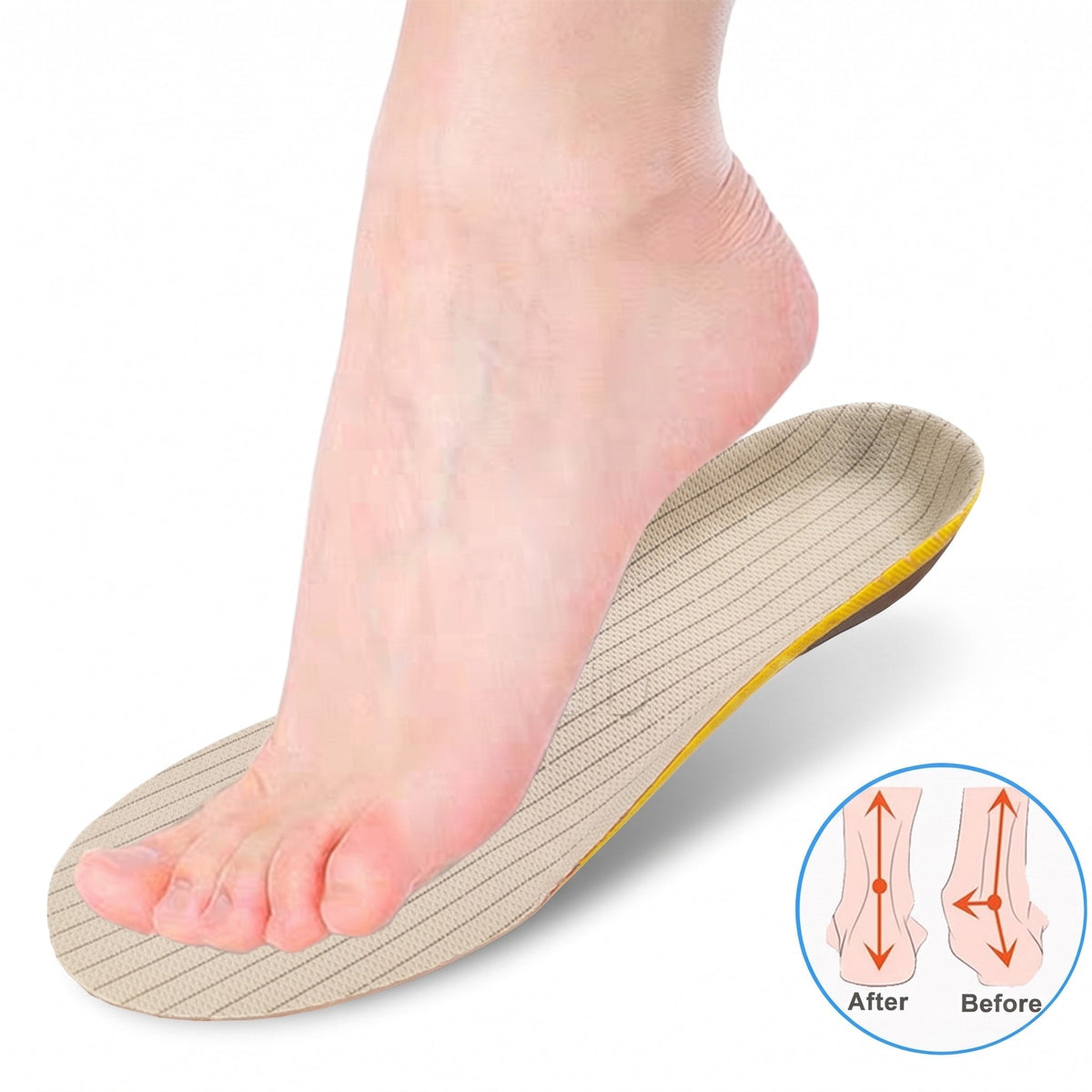 Marcus – Unisex Gel Insoles with Shock Absorption and Arch Support