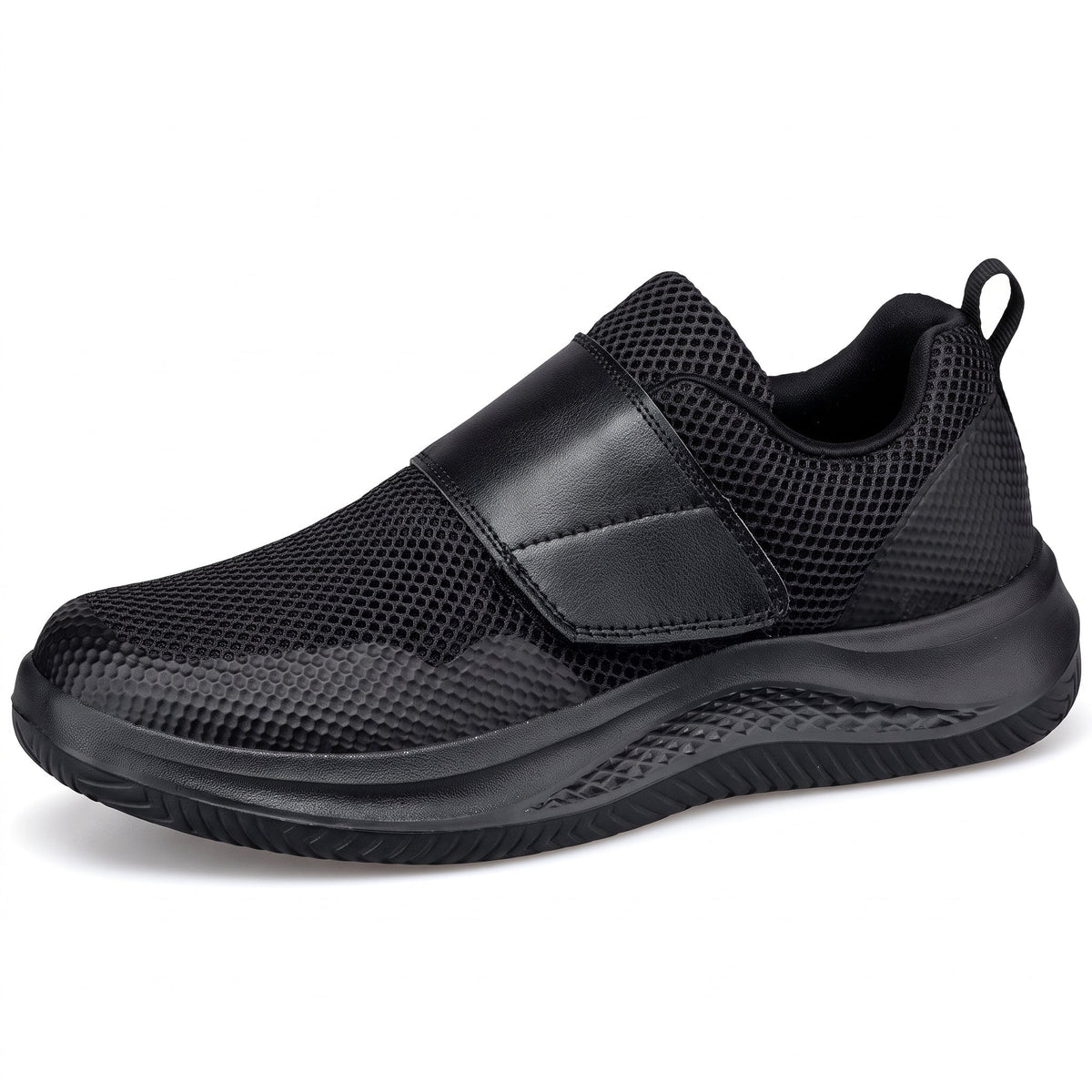 Jonas - Men's Supportive Wide Fit Sneakers with Adjustable Velcro Strap