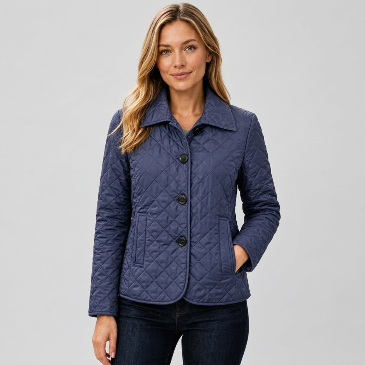 Klara - Women's Quilted Collared Transitional Jacket