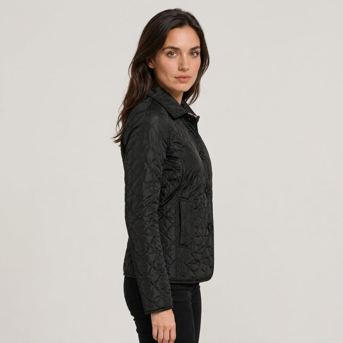 Klara - Women's Quilted Collared Transitional Jacket