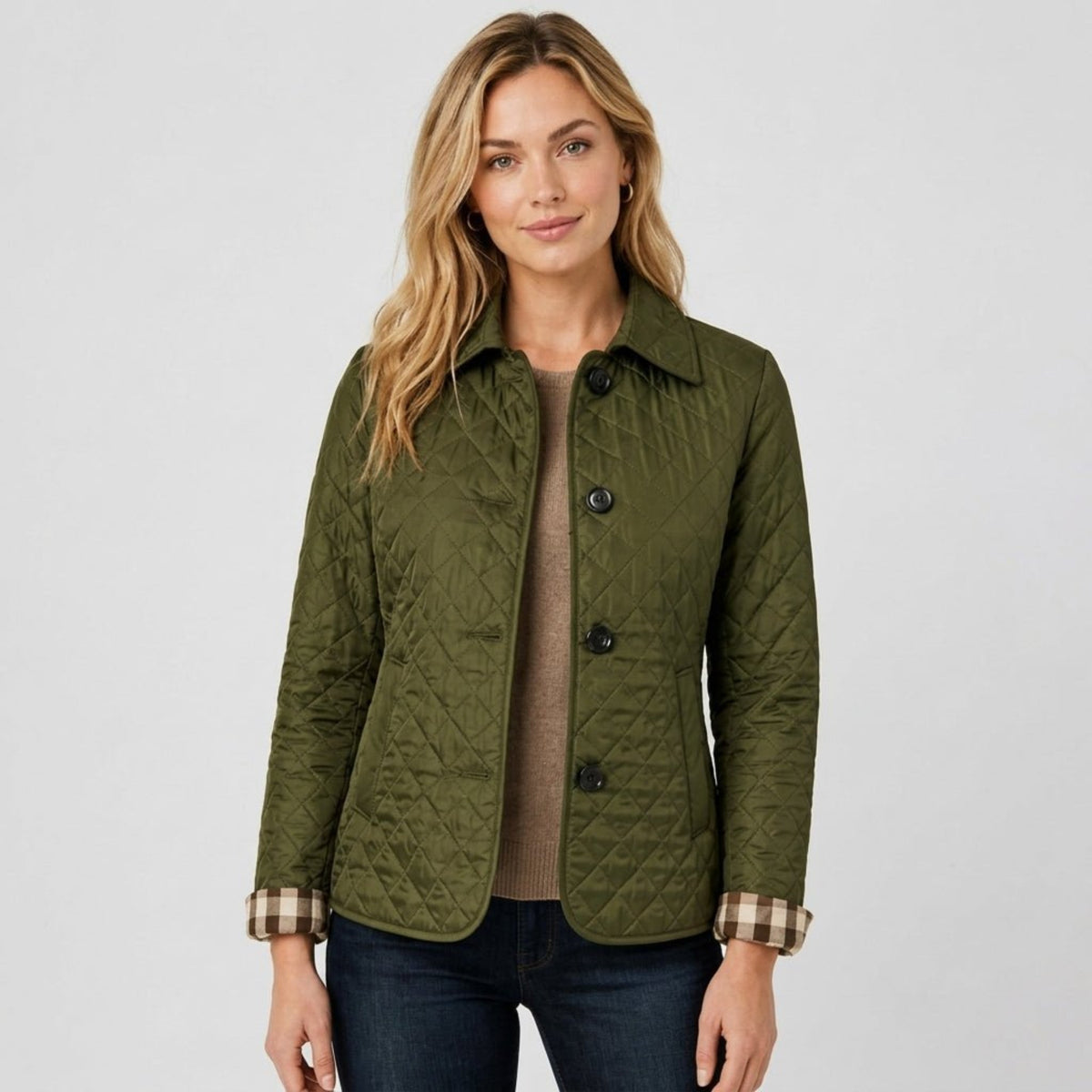 Klara - Women's Quilted Collared Transitional Jacket