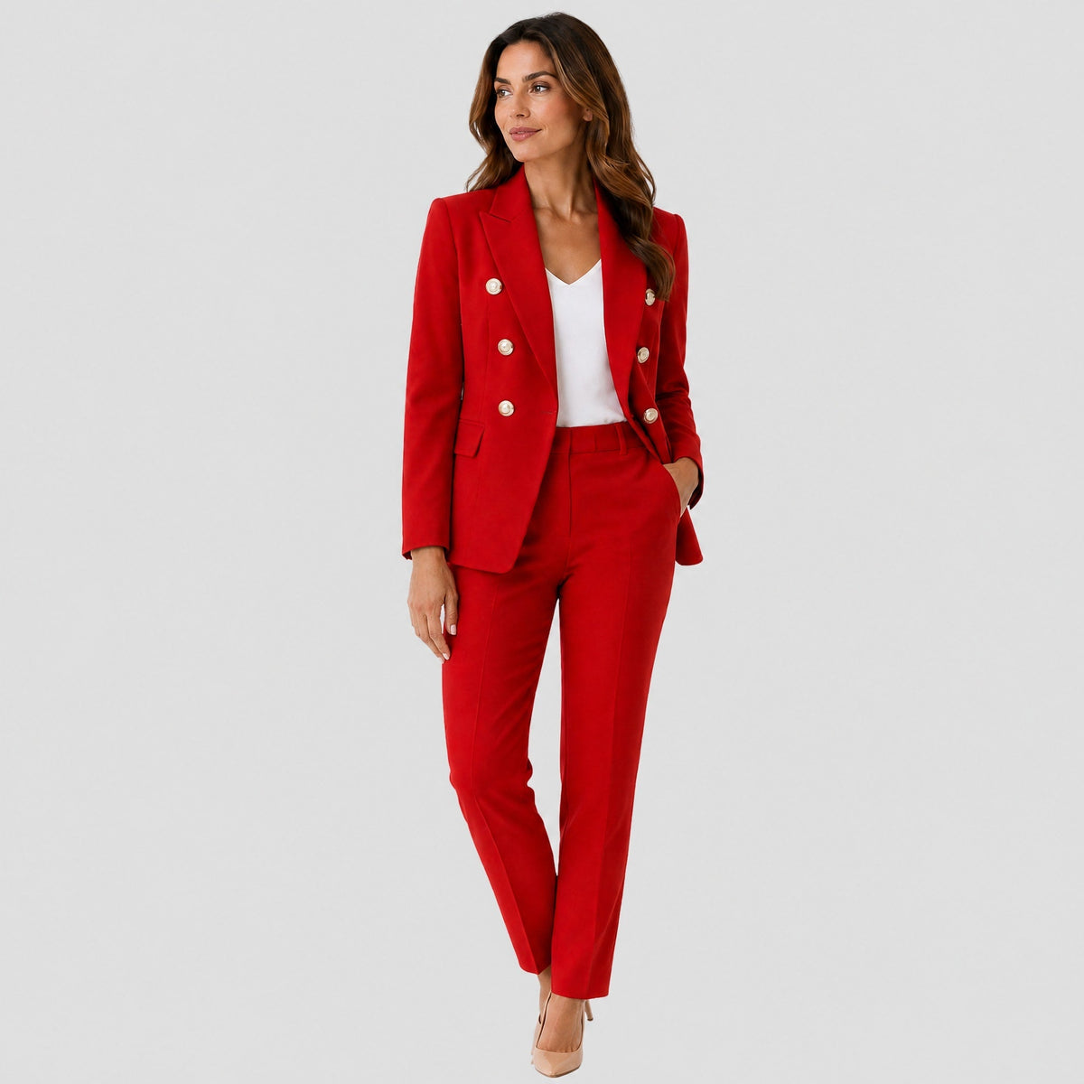 Klara - Women's Tailored Double-Breasted Blazer Trouser Set