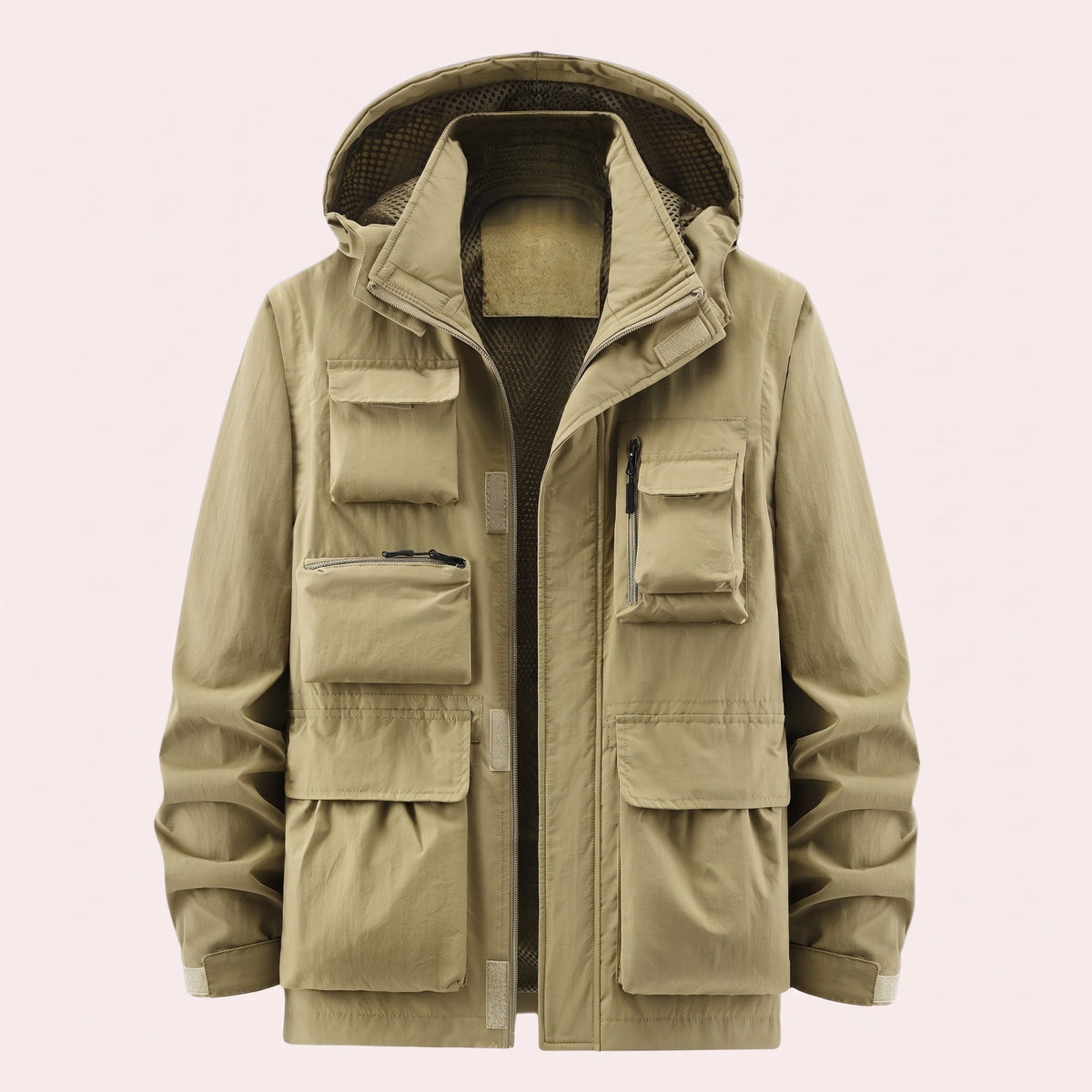 Marcus - Men's Hooded Multi-Pocket Utility Jacket