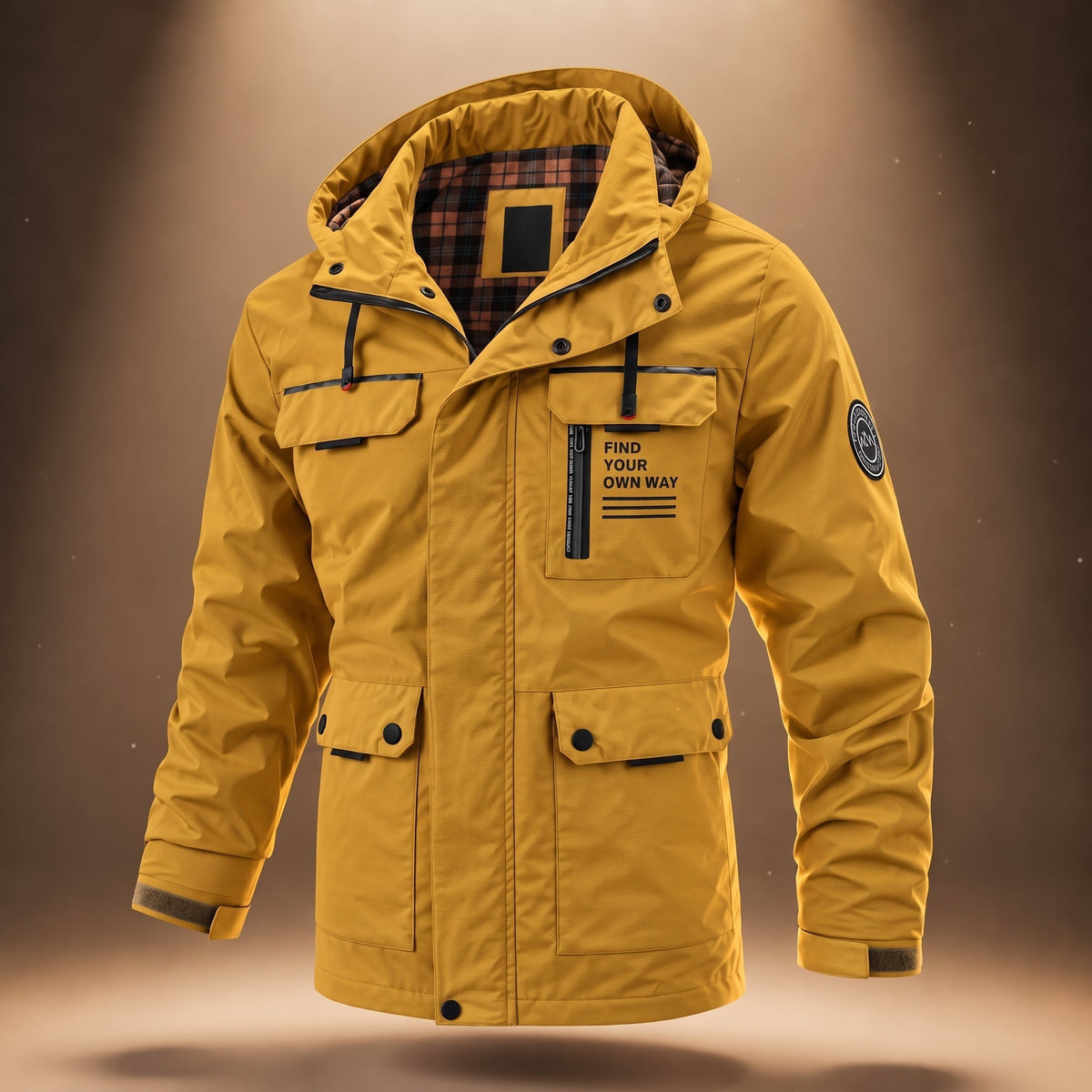 Marcus - Men's Hooded Parka Jacket with Cargo Pockets