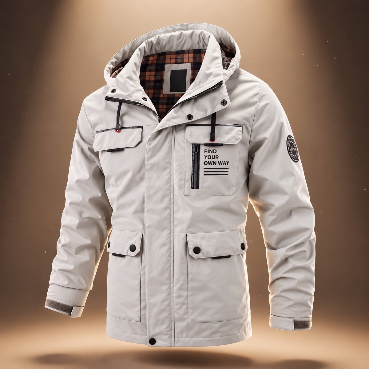 Marcus - Men's Hooded Parka Jacket with Cargo Pockets