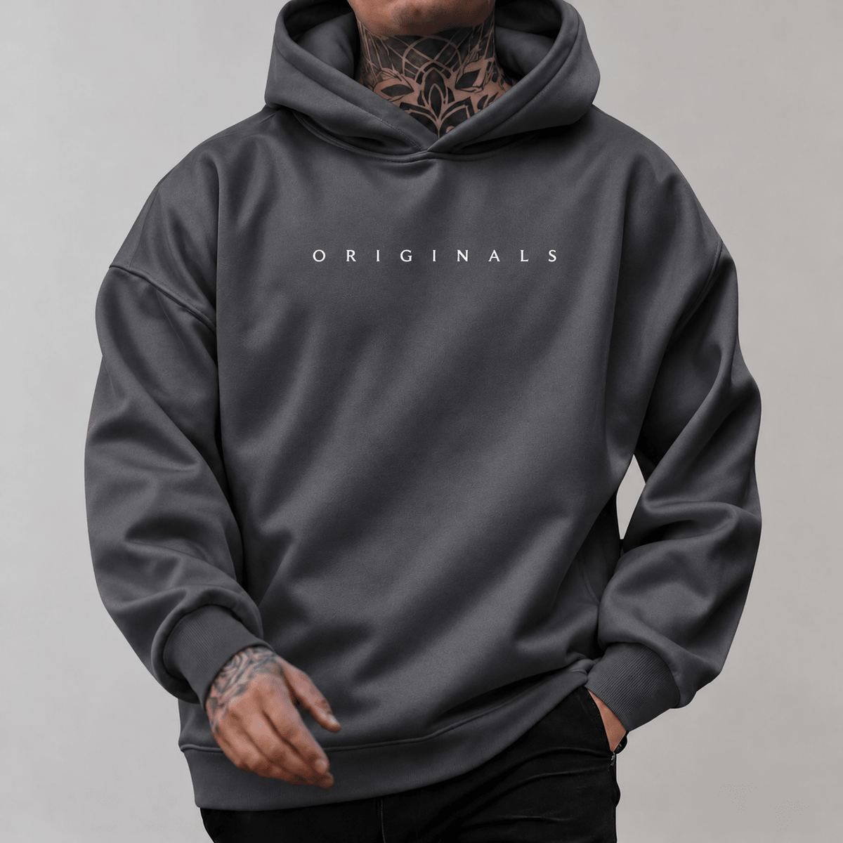 Marcus – Men’s Drawstring Hoodie with Kangaroo Pocket