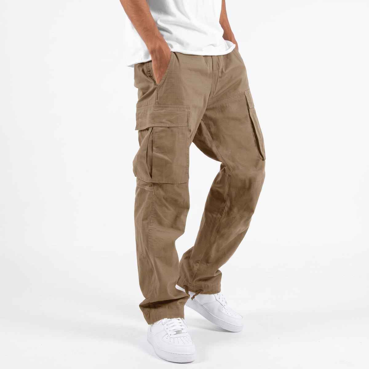 Marcus – Men’s Relaxed Fit Drawstring Cuff Cargo Pants