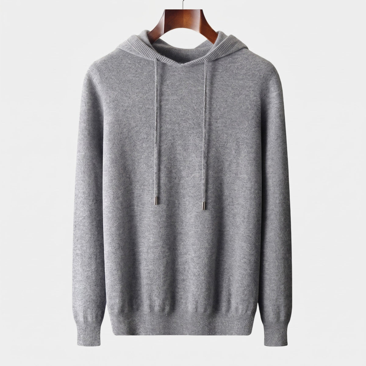 Marcus – Men’s Hooded Sweater with Drawstring and Ribbed Hem