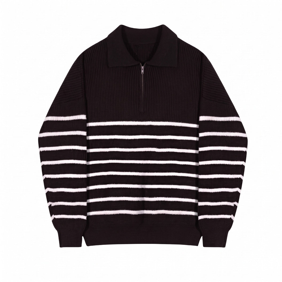 Marcus – Men’s Striped Quarter Zip-Up Sweater