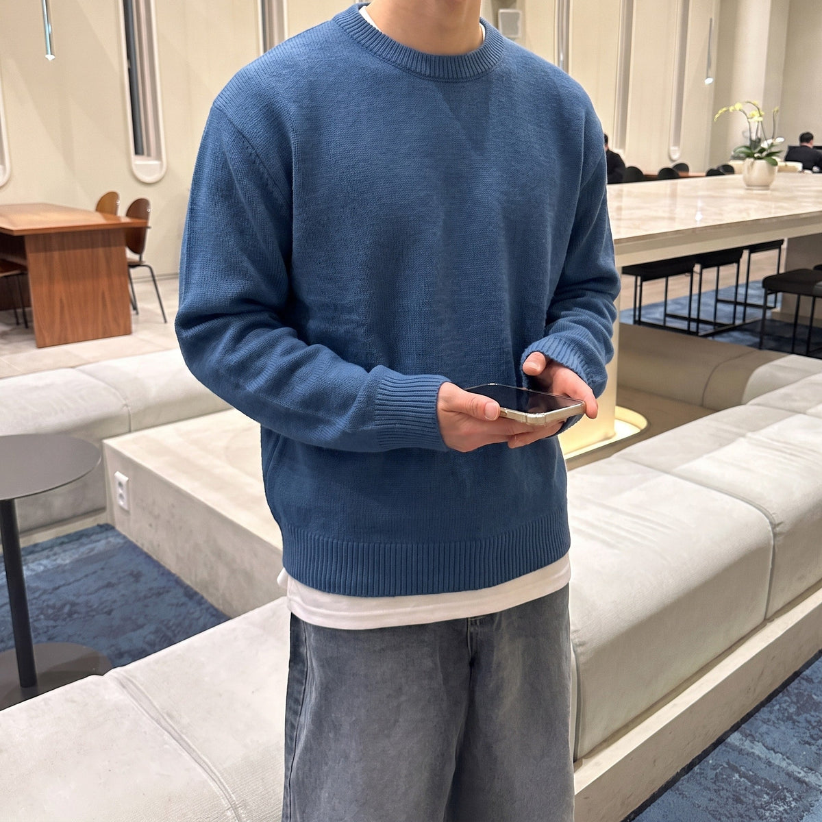 Marcus – Men’s Textured Crewneck Sweater
